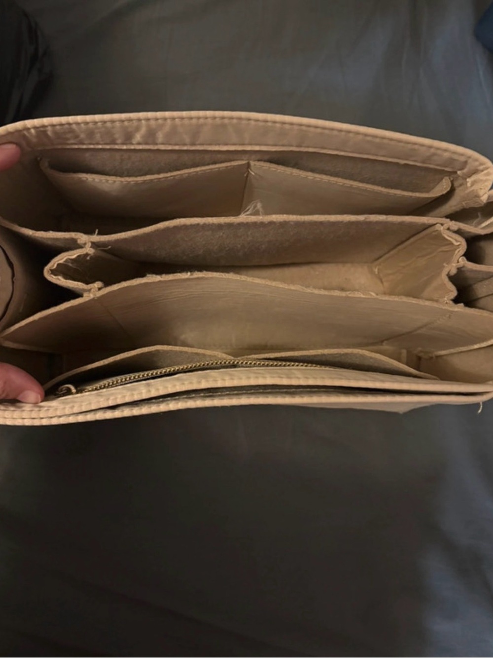 Beige Organizer Bag Insert - Neutral Beige
